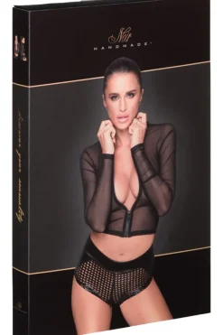 Noir Handmade Powernet Transparent Top