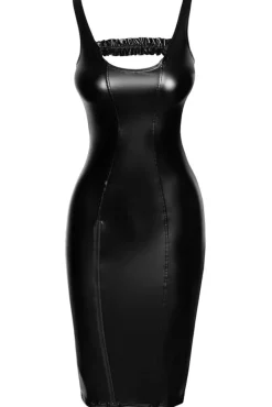 Noir Handmade Powerwetlook Midi Dress