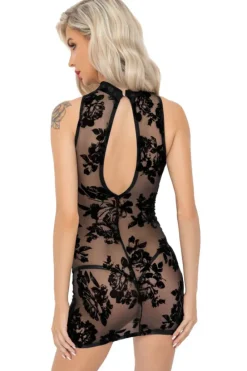 Noir Handmade Short Mesh Dress