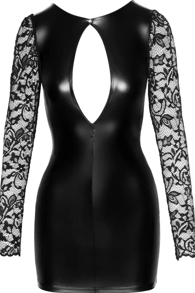 Noir Handmade Short Powerwetlook Dress