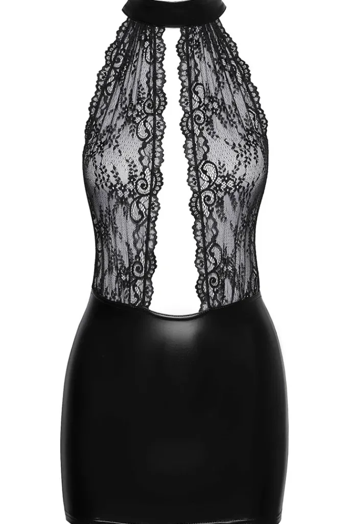 Noir Handmade Short Powerwetlook Dress