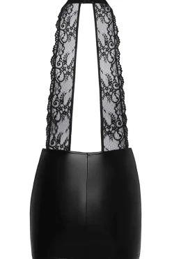 Noir Handmade Short Powerwetlook Dress