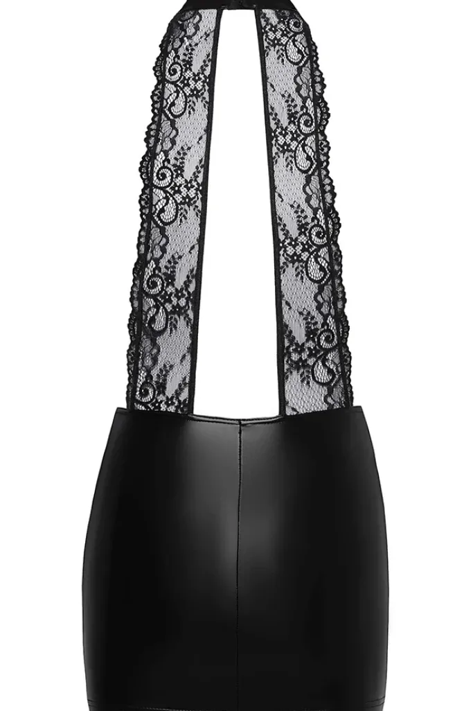 Noir Handmade Short Powerwetlook Dress