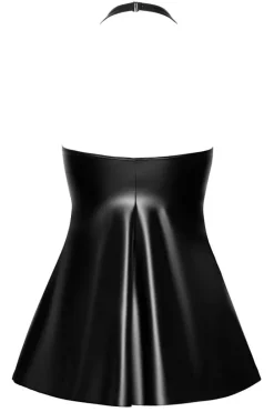 Noir Handmade Short Wetlook Dress