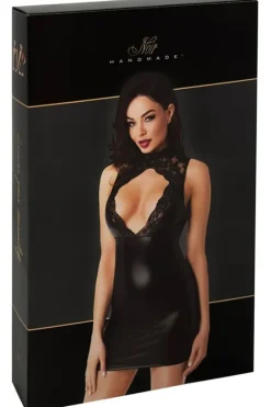 Noir Handmade Strapless Mini Dress
