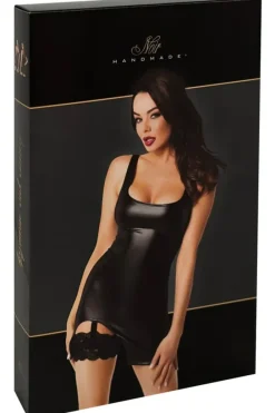 Noir Handmade Velvetine Mini Dress