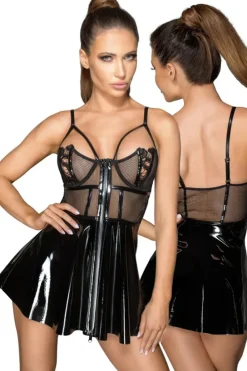 Noir Handmade Vinyl Mini Dress