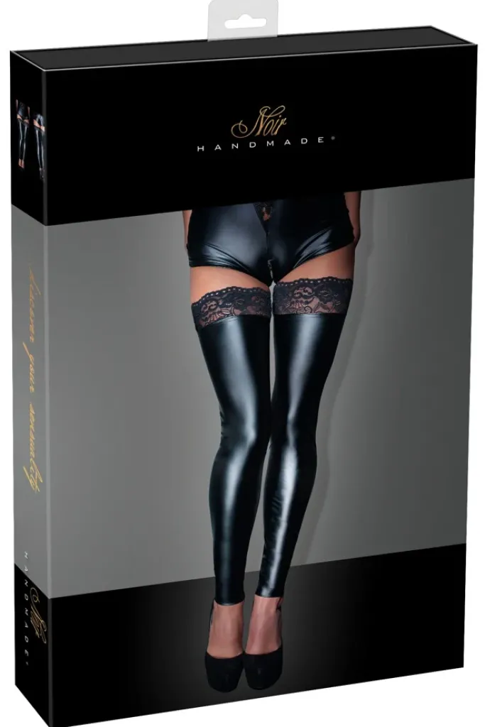 Noir Handmade Wetlook Stockings