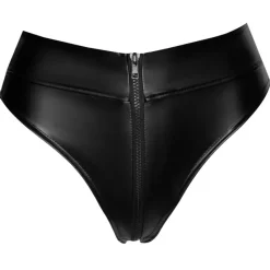 Noir Handmade Wetlook Zip Briefs