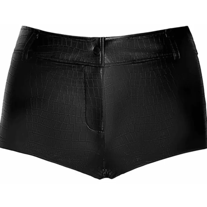 Noir Handmade Wild Crocodile Wetlook Shorts