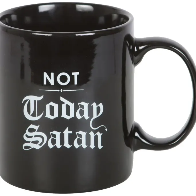 Something Different Not Today Satan Mug