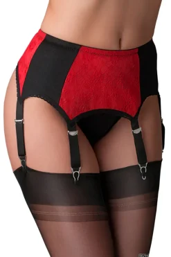 Nylon Dreams 6 Strap Suspender Belt