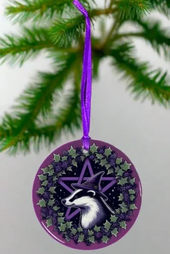 Oakhart Industries Oakhart Badger Christmas Ornament