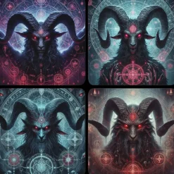 Oakhart Industries Oakhart Baphomet Coaster Set