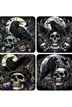Oakhart Industries Oakhart Halloween Coaster Set