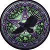 Oakhart Industries Raven Coaster Art098