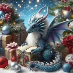 Oakhart Industries Oakhart Magical Dragon Christmas Card