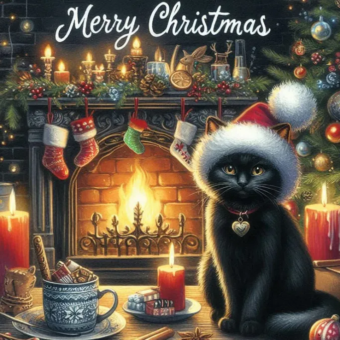 Oakhart Industries Oakhart Purr-fectly Wonderful Christmas Card