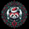 Oakhart Industries Oakhart Red Panda Santa Christmas Card