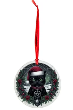 Oakhart Industries Oakhart Santa Cat Christmas Ornament 2
