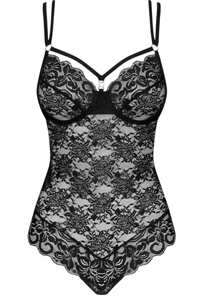Obsessive Black Lace Teddy