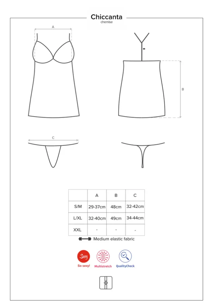 Obsessive Chiccanta Chemise (S/M)
