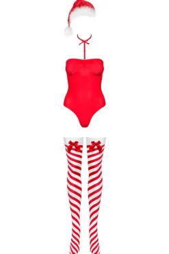 Obsessive Kissmas 3-piece Christmas Lingerie Set