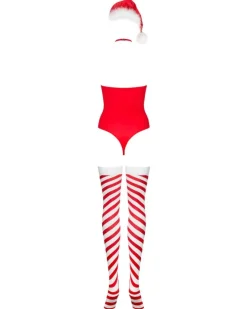 Obsessive Kissmas 3-piece Christmas Lingerie Set