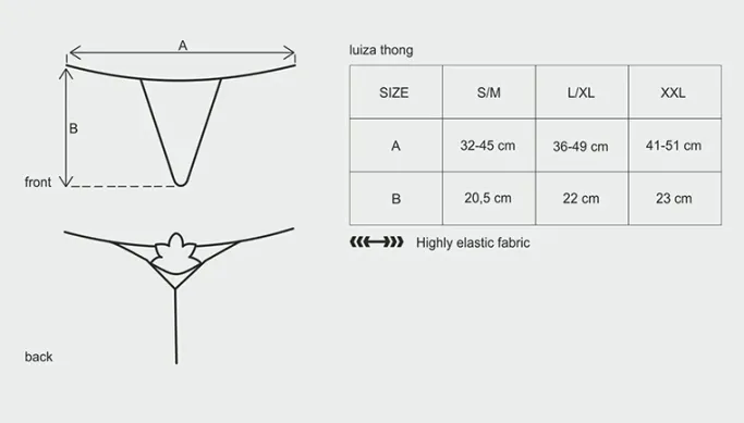Obsessive Luiza Thong White