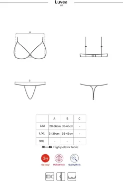 Obsessive Luvae Bra and Thong Set