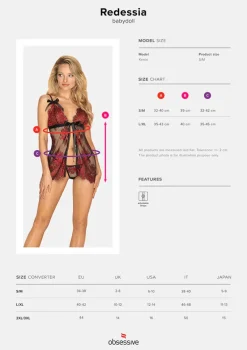 Obsessive Redessia Babydoll (S/M)