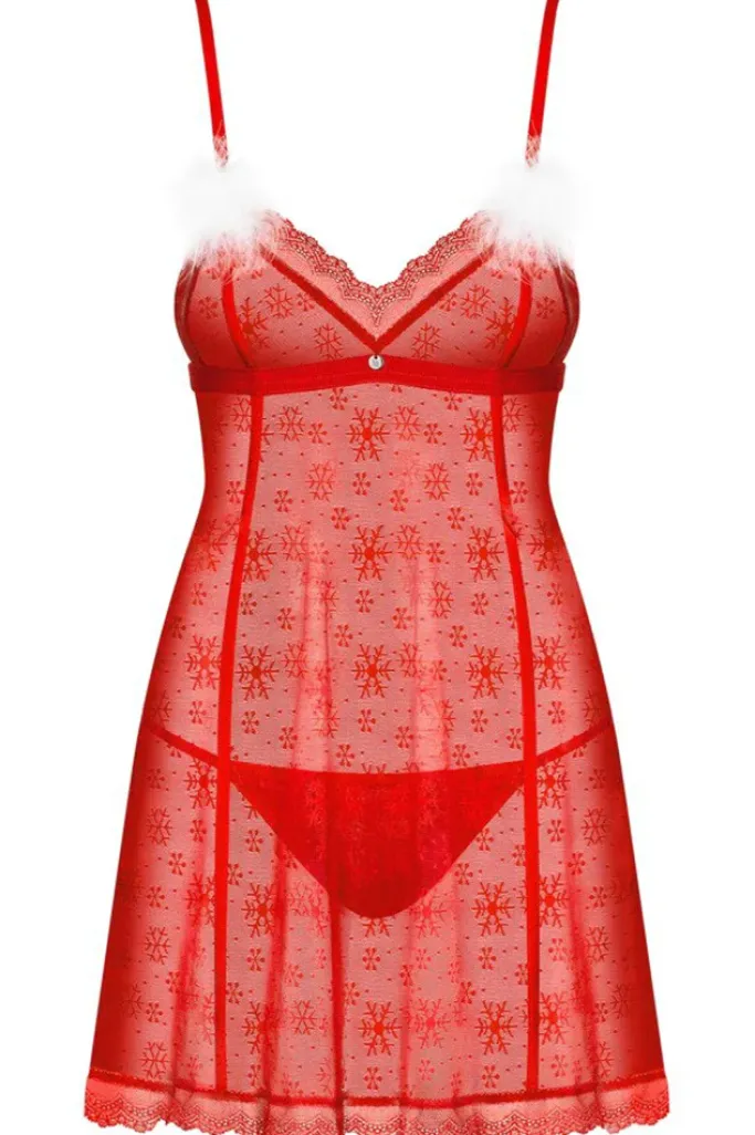 Obsessive Set Claussica Backless Chemise
