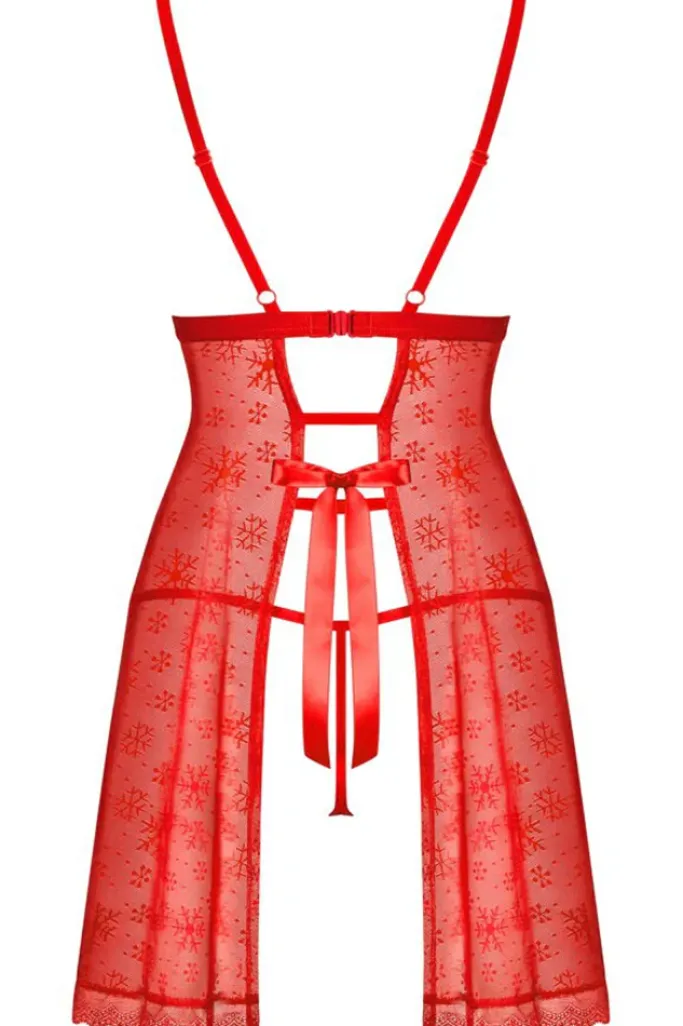 Obsessive Set Claussica Backless Chemise
