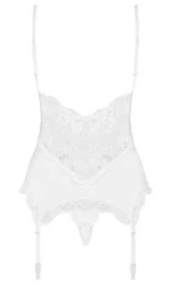 Obsessive White Basque Corset