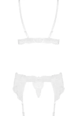 Obsessive White Lingerie Set (L/XL)