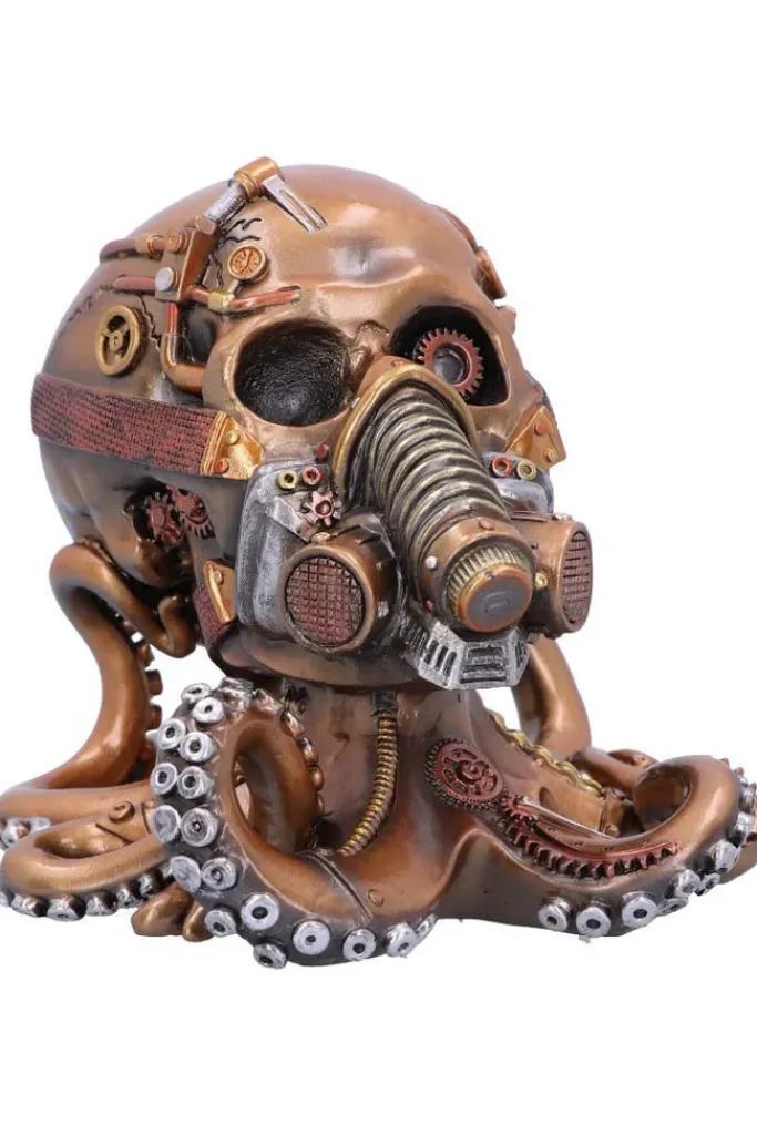 Nemesis Now Octo Respiration Bronze Steampunk Skull