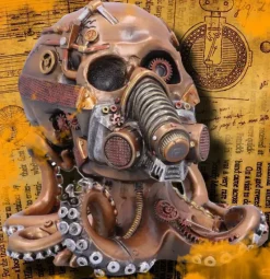 Nemesis Now Octo Respiration Bronze Steampunk Skull