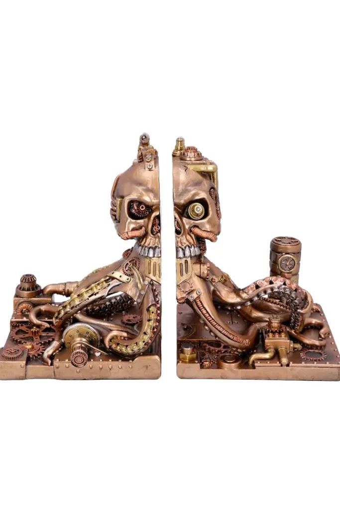 Nemesis Now Octonium Steampunk Bookends
