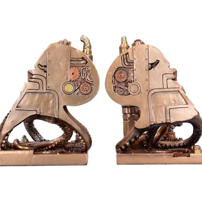 Nemesis Now Octonium Steampunk Bookends