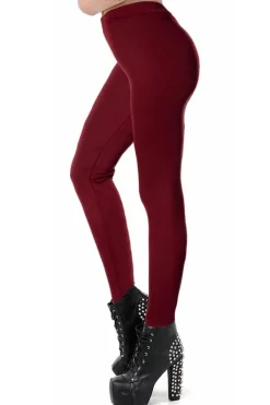 Ocultica Burgundy Winter Leggings