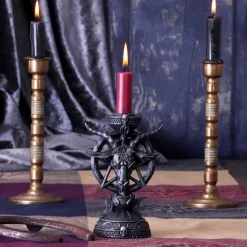 Nemesis Now Pair of Light of Baphomet Candle Holders