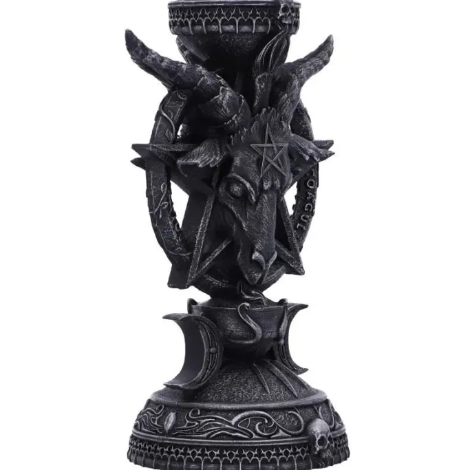 Nemesis Now Pair of Light of Baphomet Candle Holders