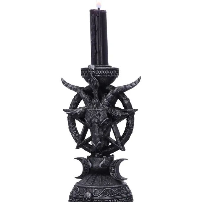 Nemesis Now Pair of Light of Baphomet Candle Holders