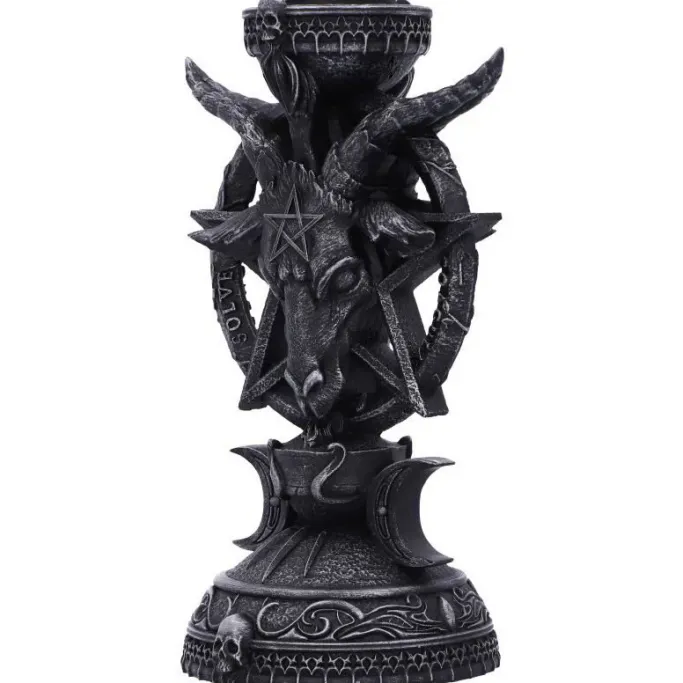 Nemesis Now Pair of Light of Baphomet Candle Holders