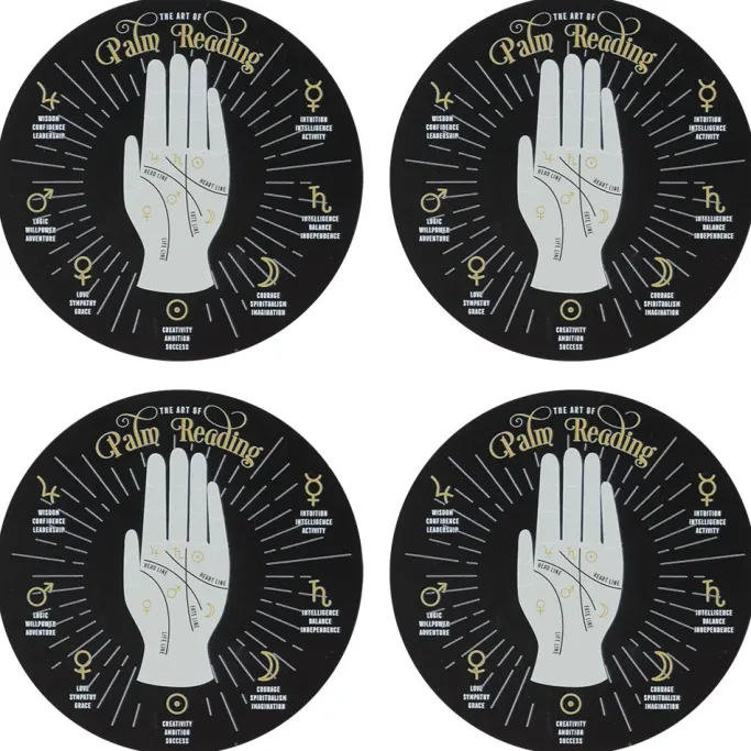 Something Different Palm Reading Coaster Set