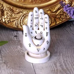 Nemesis Now Palmistry Backflow Incense Burner White