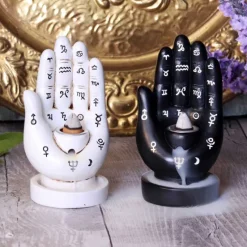 Nemesis Now Palmistry Backflow Incense Burner White