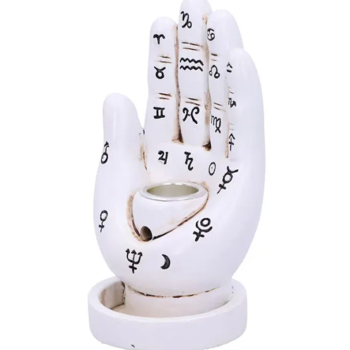 Nemesis Now Palmistry Backflow Incense Burner White