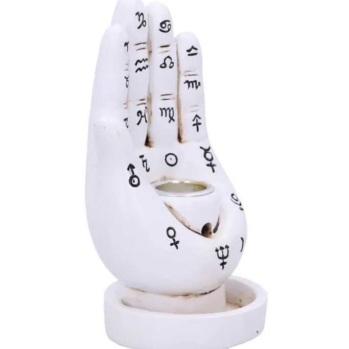 Nemesis Now Palmistry Backflow Incense Burner White
