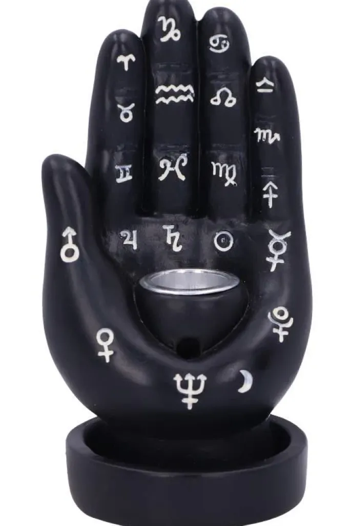 Nemesis Now Palmistry Backflow Incense Burner Black